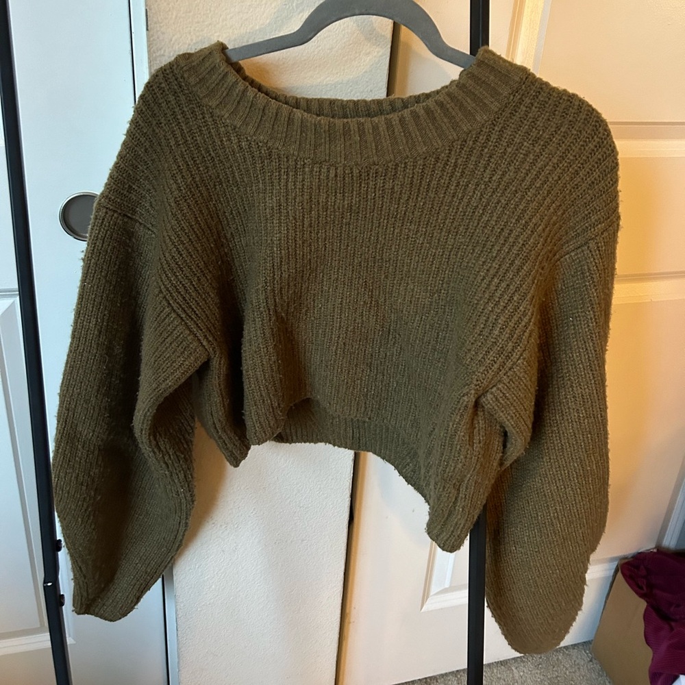 Cozy Olive Green Women's Sweater